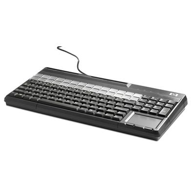 HP USB POS Keyboard with Magnetic Stripe Reader Keyboard(FK218AA) - 1