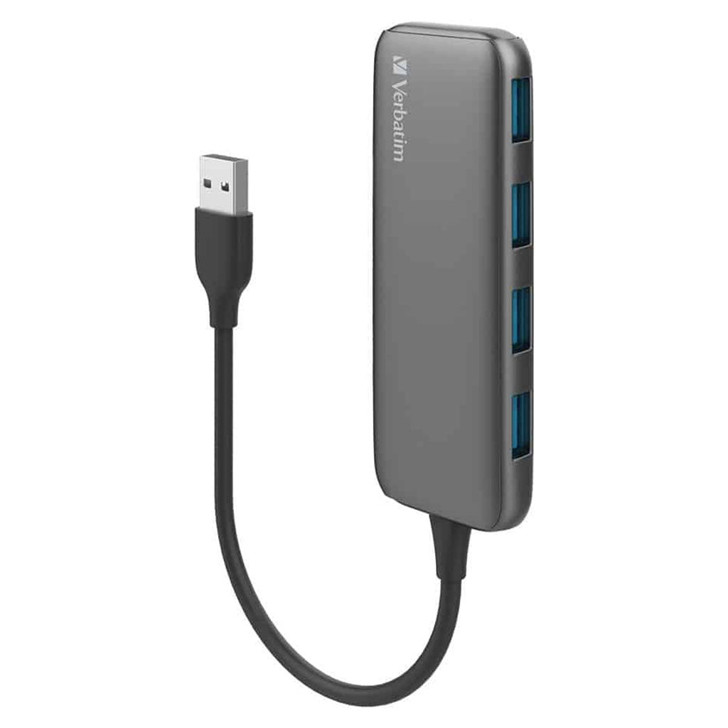 Verbatim 4-i-1 USB 3.0 Hub - Space Grey(66602) - 1