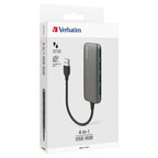 Verbatim 4-i-1 USB 3.0 Hub - Space Grey(66602) - 5