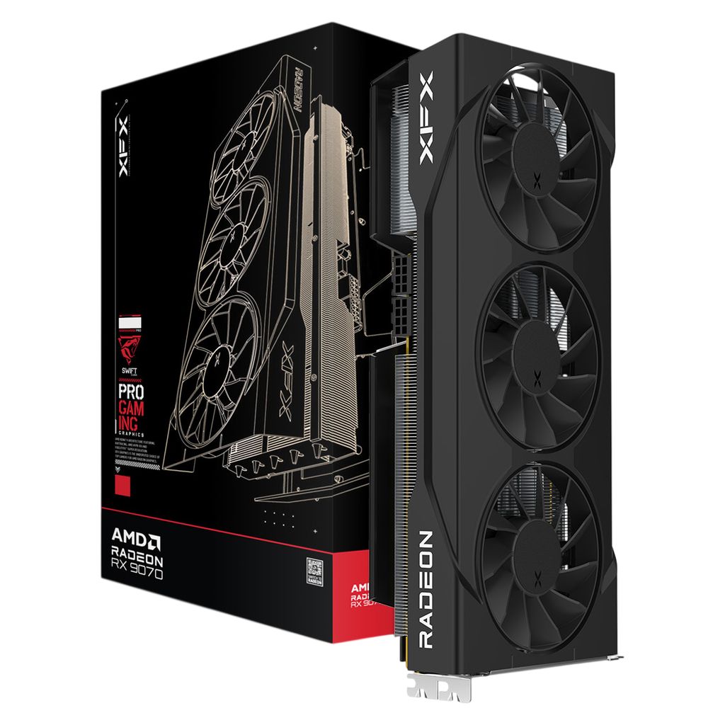 XFX AMD Radeon RX 9070 GRE Swift Triple Fan Gaming Edition 12GB GDDR6 Video Card