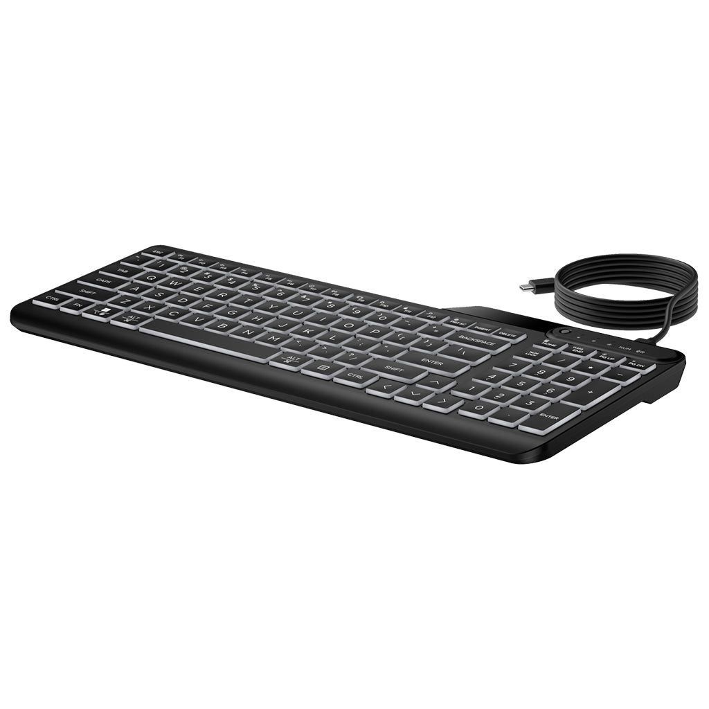 HP 405 Multi-Device Backlit Wired Keyboard(7N7C1AA) - 2