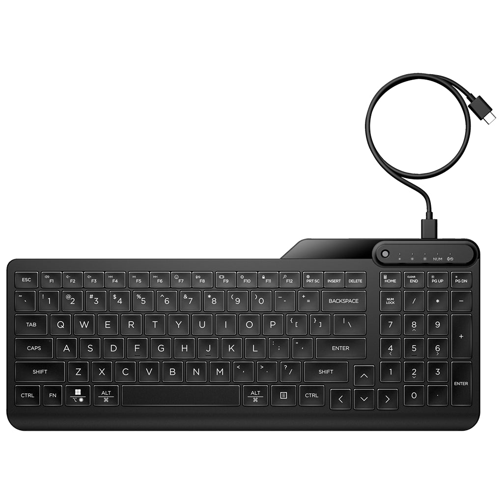 HP 405 Multi-Device Backlit Wired Keyboard(7N7C1AA) - 1