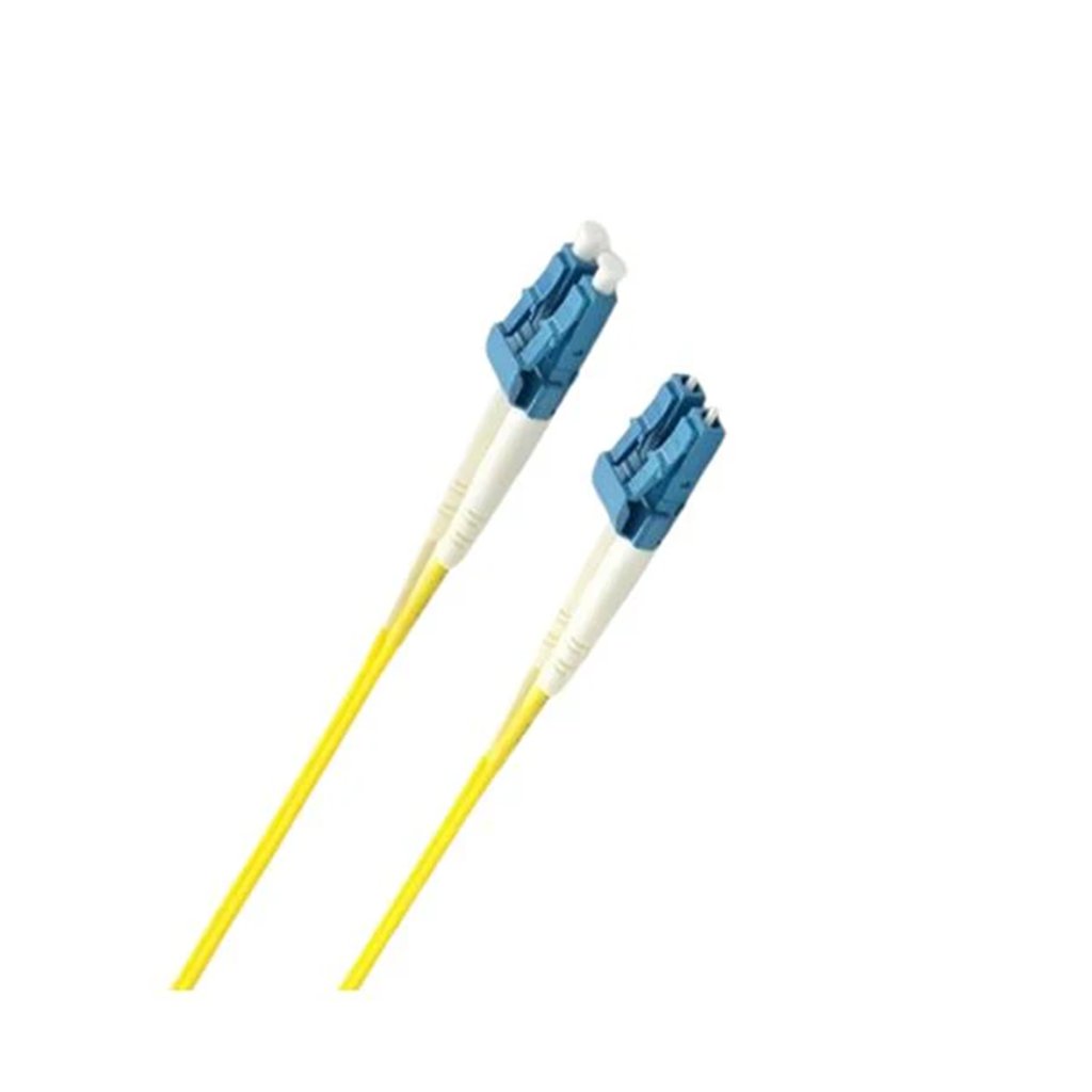 8ware 5m LC-LC OS2 Duplex Armoured LSZH Fibre Optic Cable - Yellow(CB8W-LCUPCYELLOW-5M) - 1