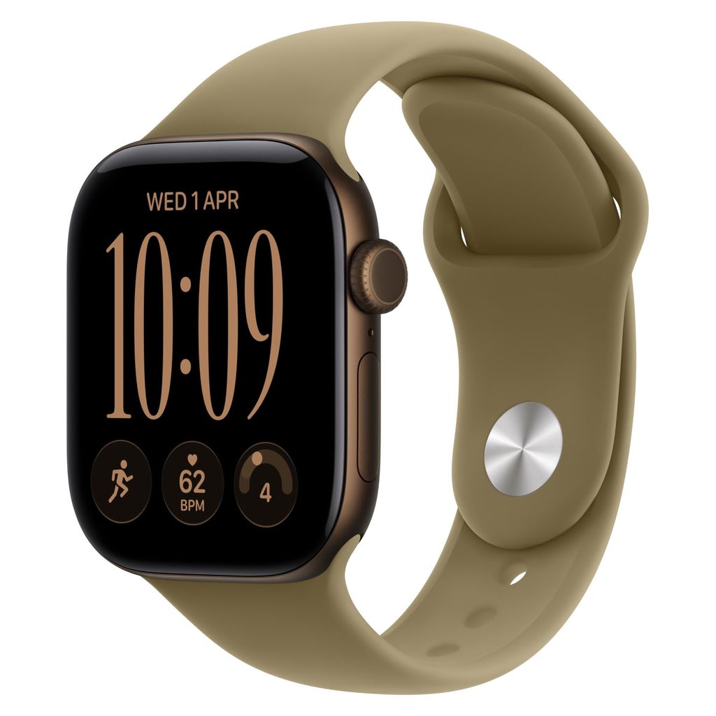 Apple Watch Series 12 42mm Dark Bronze Aluminium Case GPS Olive Sport Band (S/M)