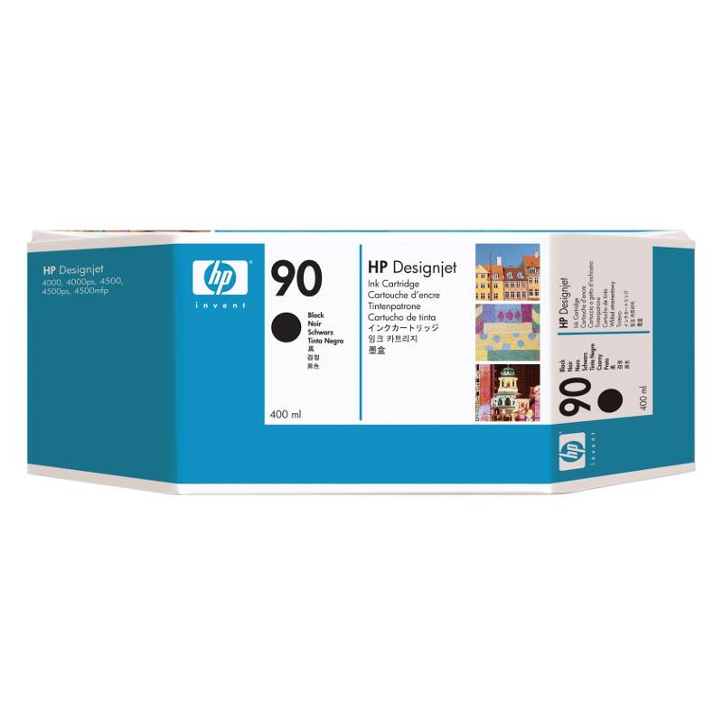 HP 90 Black 400ml Ink Cartridge (C5058A)(C5058A) - 1