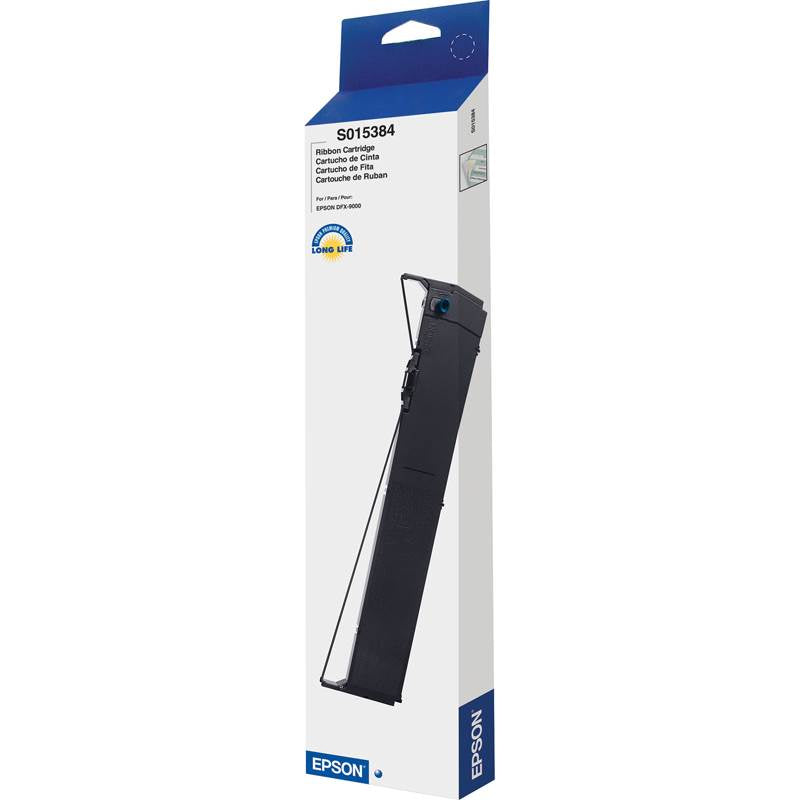 Epson Black Ribbon Cartridge for Dotmatrix Printer(S015384) - 1