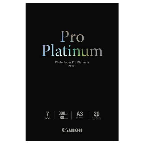 Canon PT101A3 20 sheets A3 300gsm Photo Paper Premium(PT101A3) - 1