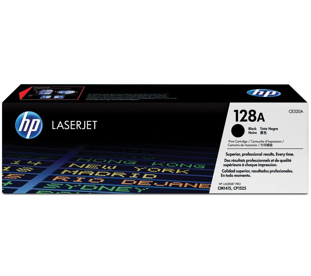 HP 128A Black LaserJet Toner Cartridge (CE320A)(CE320A) - 1