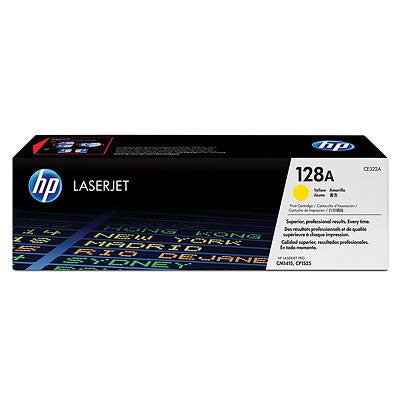 HP 128A Yellow LaserJet Toner Cartridge (CE322A)(CE322A) - 1