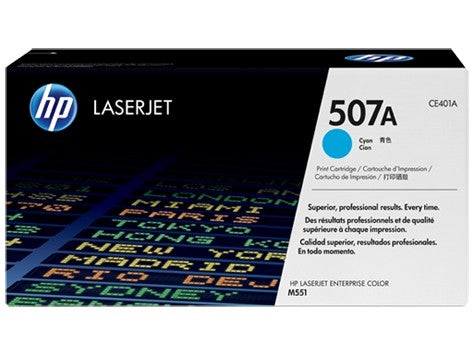 HP 507A Cyan LaserJet Toner Cartridge (CE401A)(CE401A) - 1