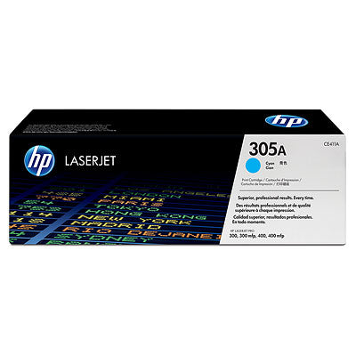 HP 305A Cyan LaserJet Toner Cartridge (CE411A)(CE411A) - 1