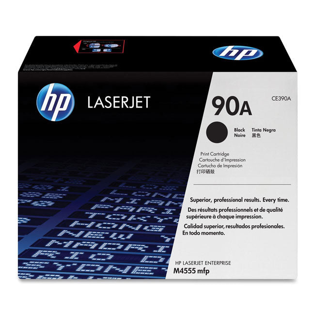 HP 90A Black LaserJet Toner Cartridge (CE390A)(CE390A) - 1
