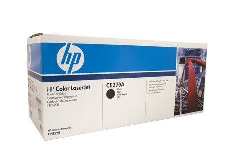 HP 650A Black LaserJet Toner Cartridge (CE270A)(CE270A) - 1