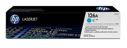 HP 126A Cyan LaserJet Toner Cartridge (CE311A)(CE311A) - 1