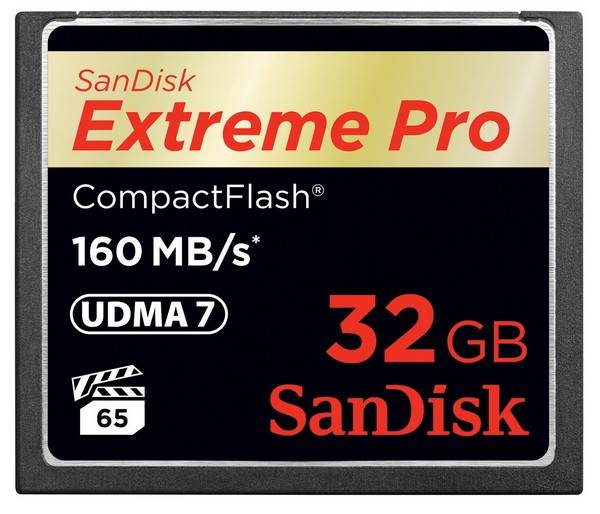 SanDisk 32GB Extreme Pro CF CompactFlash Memory Card - 160MB/s(SDCFXPS-032G-X46) - 1