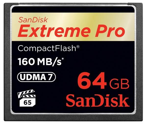 SanDisk 64GB Extreme Pro CF CompactFlash Memory Card - 160MB/s(SDCFXPS-064G-X46) - 1