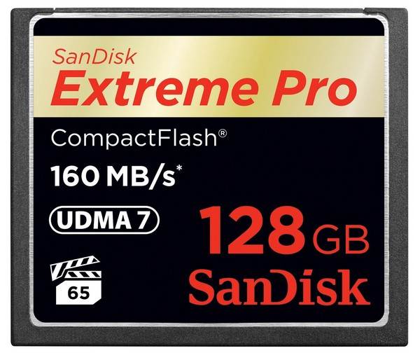 SanDisk 128GB Extreme Pro CF CompactFlash Memory Card - 160MB/s(SDCFXPS-128G-X46) - 1