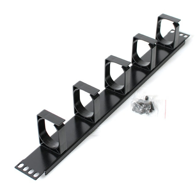 Astrotek Black 1U cable management , metal bracket(ATP-CM1U-P) - 1