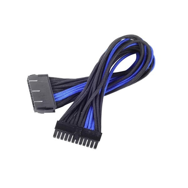 SilverStone PP07 24-Pin Sleeved Power Cable Extension - Black/Blue(SST-PP07-MBBA) - 1