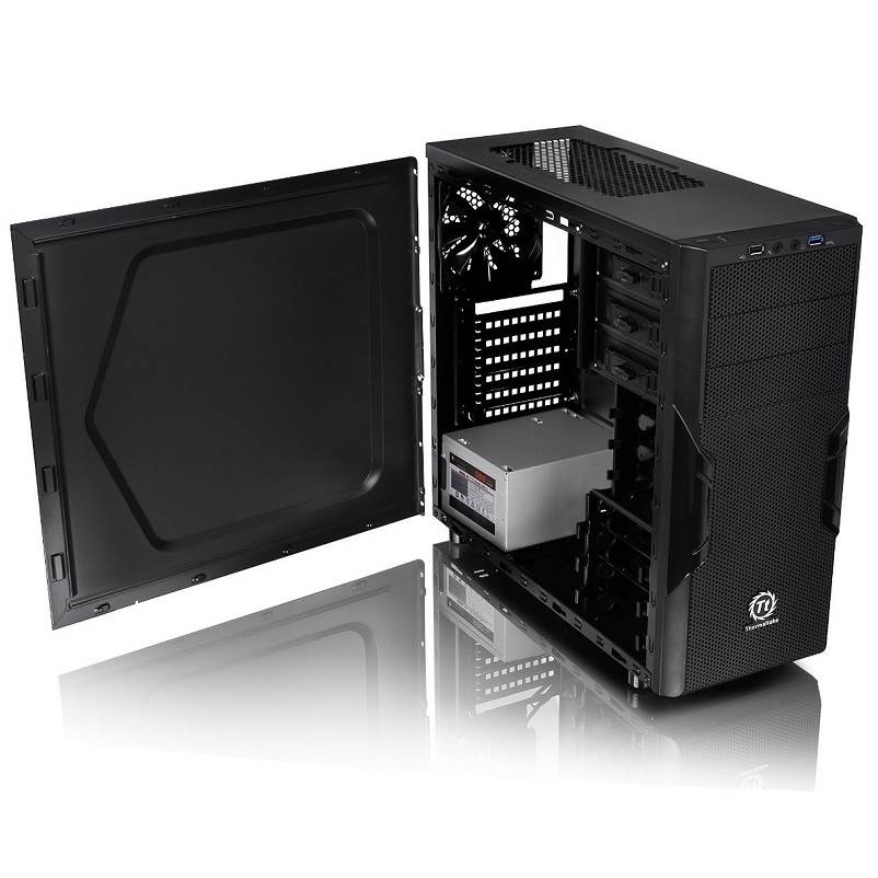Thermaltake Black Versa H22 Mid-Tower ATX Case with 500W PSU(CA-3B3-50M1NA-00) - 2