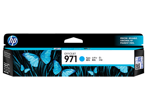 HP 971 Cyan Original Ink Cartridge, up to 2500 pages (CN622AA)(CN622AA) - 1
