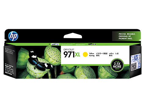 HP 971XL High Yield Yellow Original Ink Cartridge, up to 6600 pages (CN628AA)(CN628AA) - 1