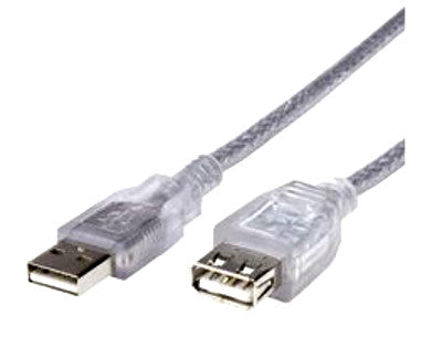 Astrotek USB AM-AF Extension Cable Translucent Silver 3M - AT-USB2-AA-3M(AT-USB2-AA-3M) - 1