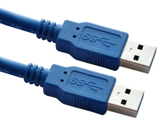 Astrotek USB 3.0 AM-AM Cable 28AWG Blue Colour 2m RoHS(AT-USB3-AMAM-2M) - 1