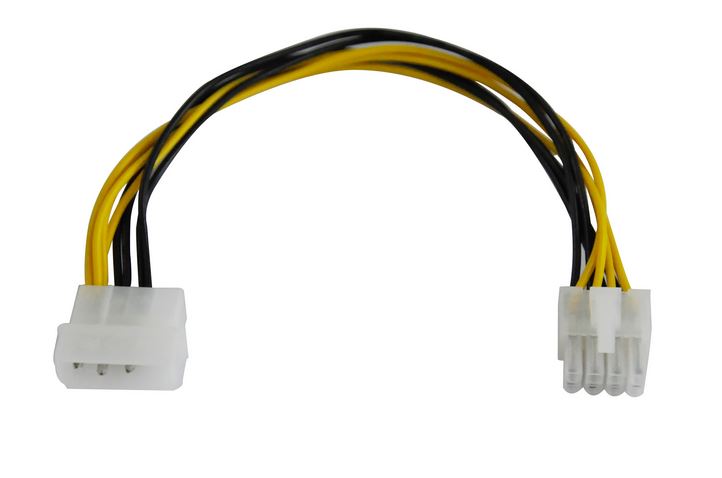 Astrotek EPS 12V Adapter 4pin Molex to 8pin P4 Mainboard Plug 20cm(AT-MOLEX-TO-EPS) - 1
