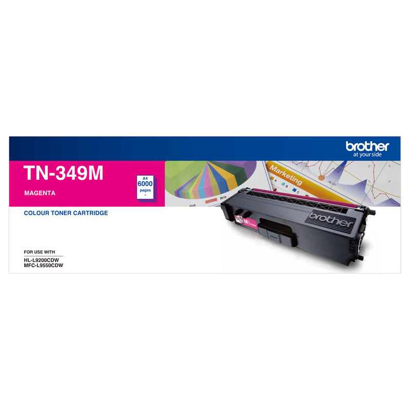 Brother TN-349M Toner Cartridge Super High Yield (Magenta)(TN-349M) - 1