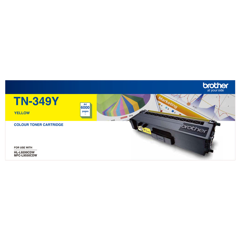 Brother TN-349Y Toner Cartridge Super High Yield (Yellow)(TN-349Y) - 1