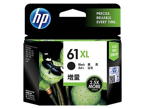 HP CH563WA 61XL High Yield 480 pages Black Original Ink Cartridge(CH563WA) - 1