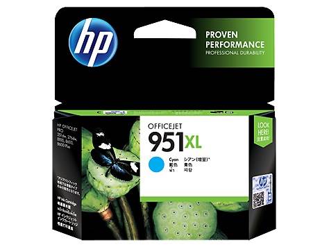 HP CN046AA 951XL High Yield Cyan Original Ink Cartridge, up to 1500 pages(CN046AA) - 1