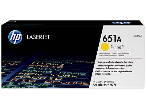 HP CE342A 651A Yellow Original LaserJet Toner Cartridge(CE342A) - 1