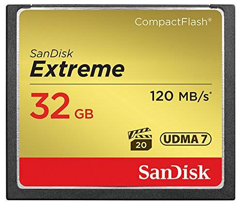 SanDisk 32GB Extreme CF CompactFlash Memory Card - 120MB/s(SDCFXSB-032G-G46) - 1