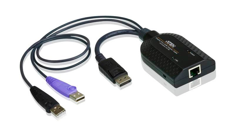 ATEN KA7169 USB DisplayPort Virtual Media KVM Adapter with Smart Card Support(KA7169-AX) - 1