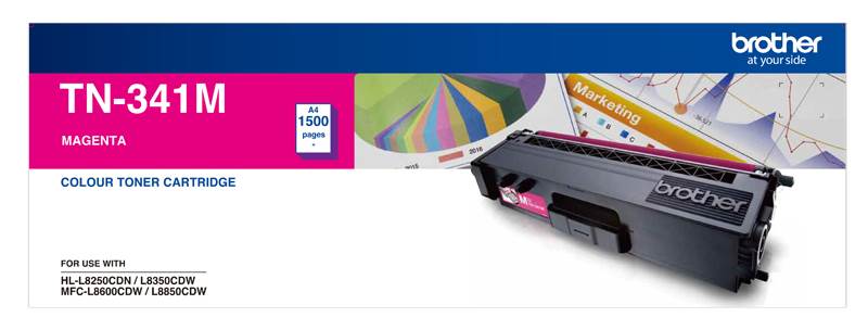 Brother TN-341M Magenta Toner(TN-341M) - 1