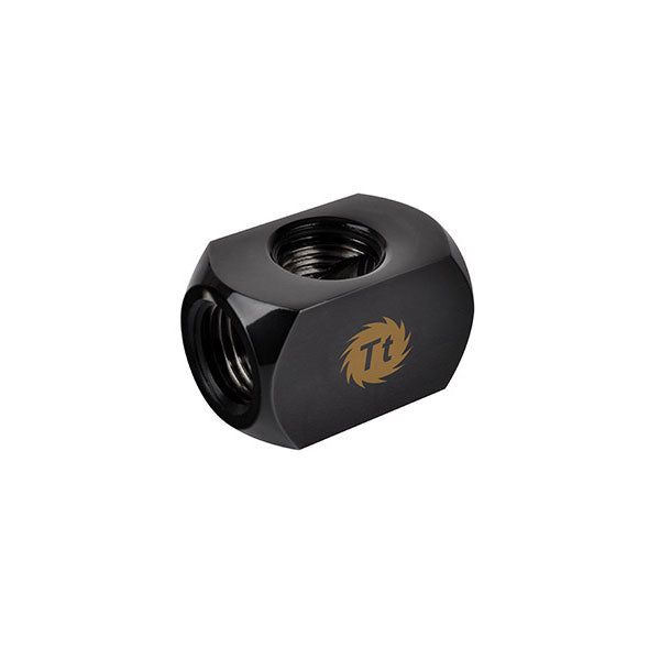 Thermaltake Pacific 4-Way G1/4 Connector Block - Black(CL-W034-CU00BL-A) - 1