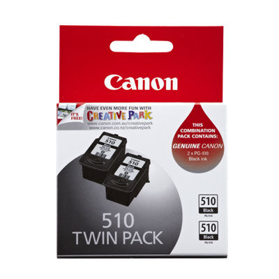 Canon PG510 Blk Ink Twin Pack 2 x 220 pages Black(PG510-TWIN) - 1