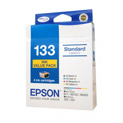 Epson 133 Ink Cartridge Pack - Black, Cyan, Magenta, Yellow(C13T133692) - 1