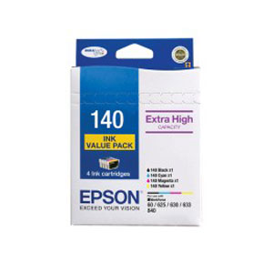 Epson 140 Ink Value Pack col 755 pages Blk 945 pages Misc Consumables(C13T140692) - 1