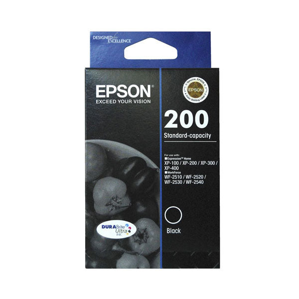 Epson 200 Black Ink Cartridge 175 pages Black(C13T200192) - 1