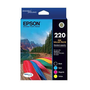 Epson 220 Standard Capacity 4 Ink Cartridge Value Pack(C13T293692) - 1