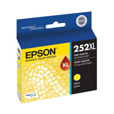 Epson 252XL High Yield Yellow Ink Cartridge 1,100 pages(C13T253492) - 1