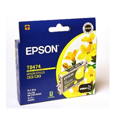 Epson T0474 Yellow Ink Cart 250 pages Yellow(C13T047490) - 1