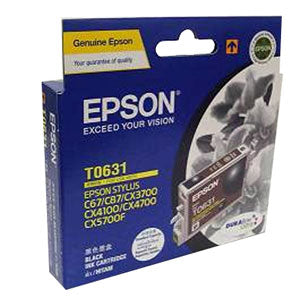 Epson T0631 Black Ink Cart 250 pages Black(C13T063190) - 1