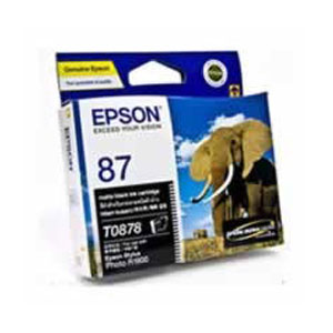 Epson 87 - UltraChrome Hi-Gloss2 - Matte Black Ink Cartridge 520 pages(C13T087890) - 1