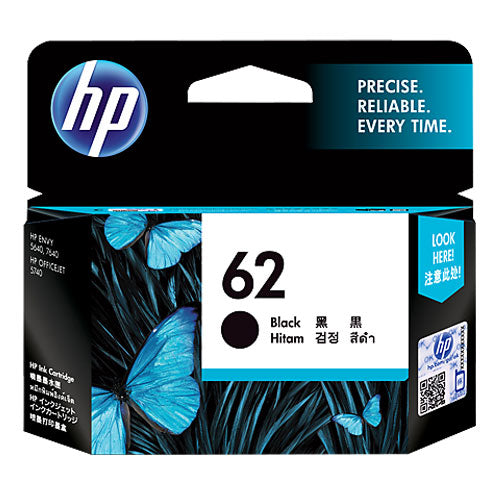 HP #62 Black Ink Cartridge C2P04AA 200 pages(C2P04AA) - 1