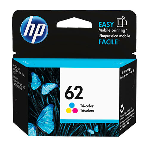 HP #62 Tri Colour Ink Cartridge C2P06AA 165 pages(C2P06AA) - 1