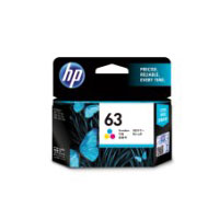HP #63 Black Ink Cartridge 190 pages (F6U62AA)(F6U62AA) - 1
